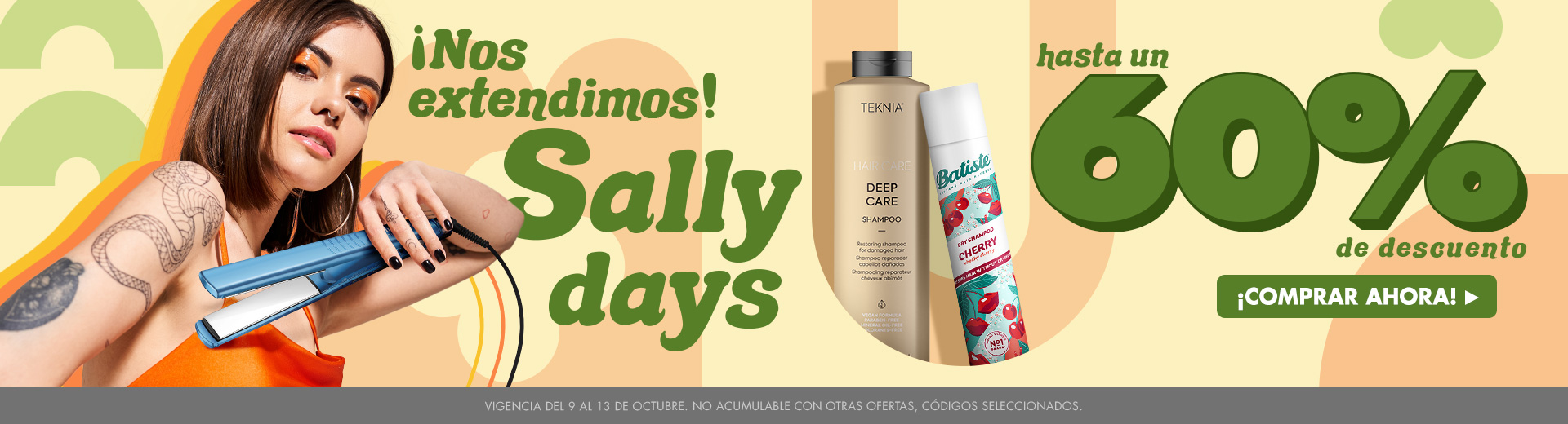 SALLY DAYS ¡HASTA UN 60% OFF! 